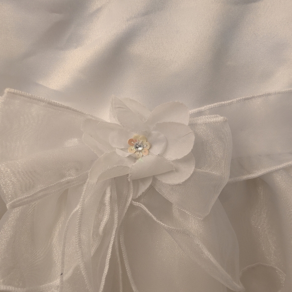 Kids Collection Elegant White Ruffled Dress Toddler 2t Girls - Picture 2 of 8